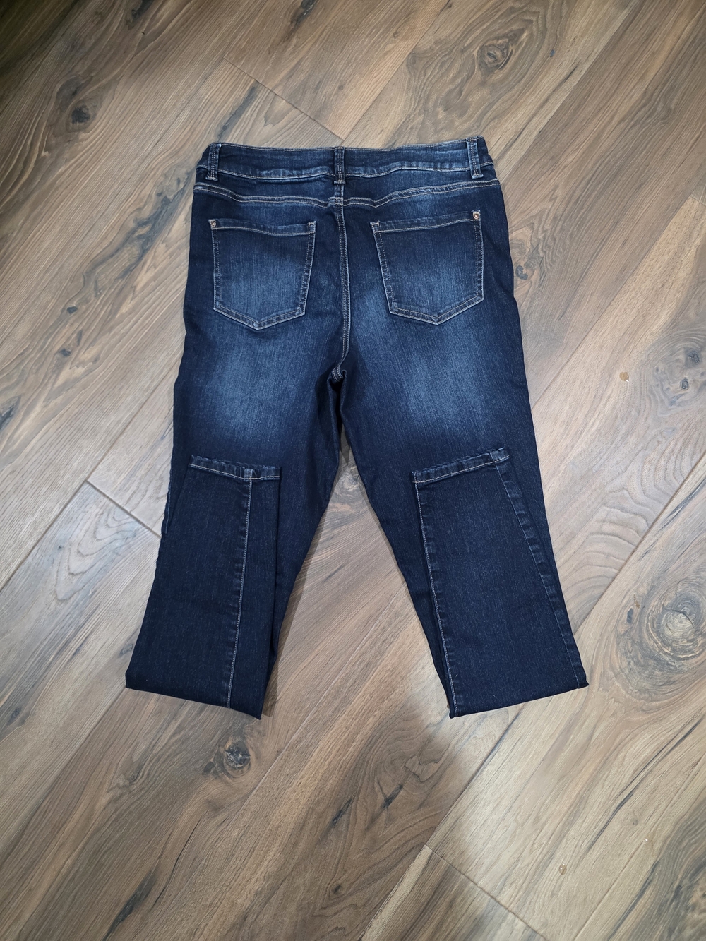 Maurices Dark Indigo Ankle Crop Jeans